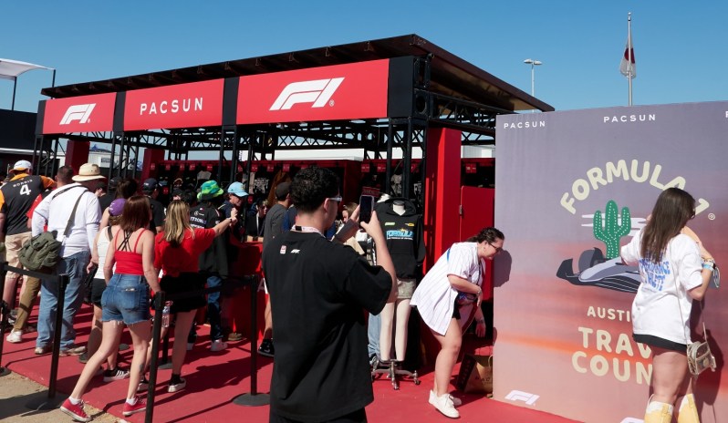 Formula 1 x PacSun Austin stand